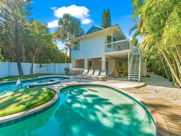 Walk to the Beach Three Bedroom Rental Home in Anna Maria
